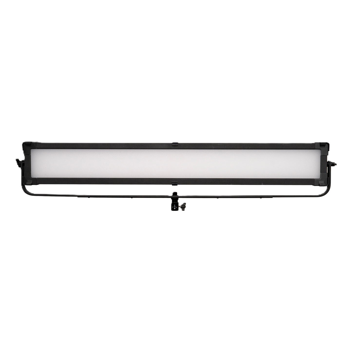 Rectangular LED IKAN light bar with black frame and white panel on a white background