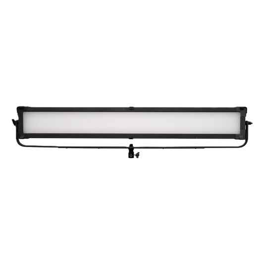 Rectangular LED IKAN light bar with black frame and white panel on a white background