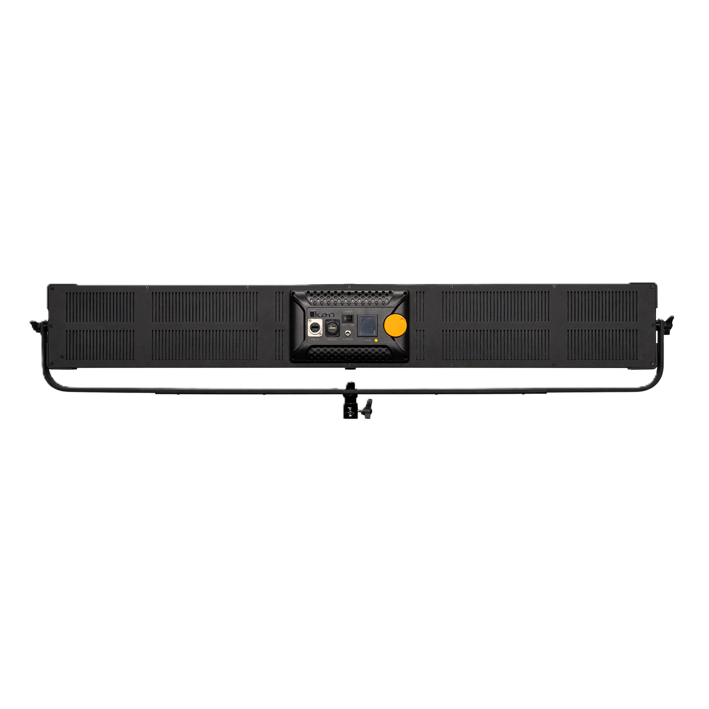 Black IKAN LED light bar with control panel on a white background