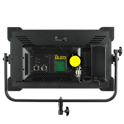 Back view of a professional lighting fixture with 'ikan' branding on a white background