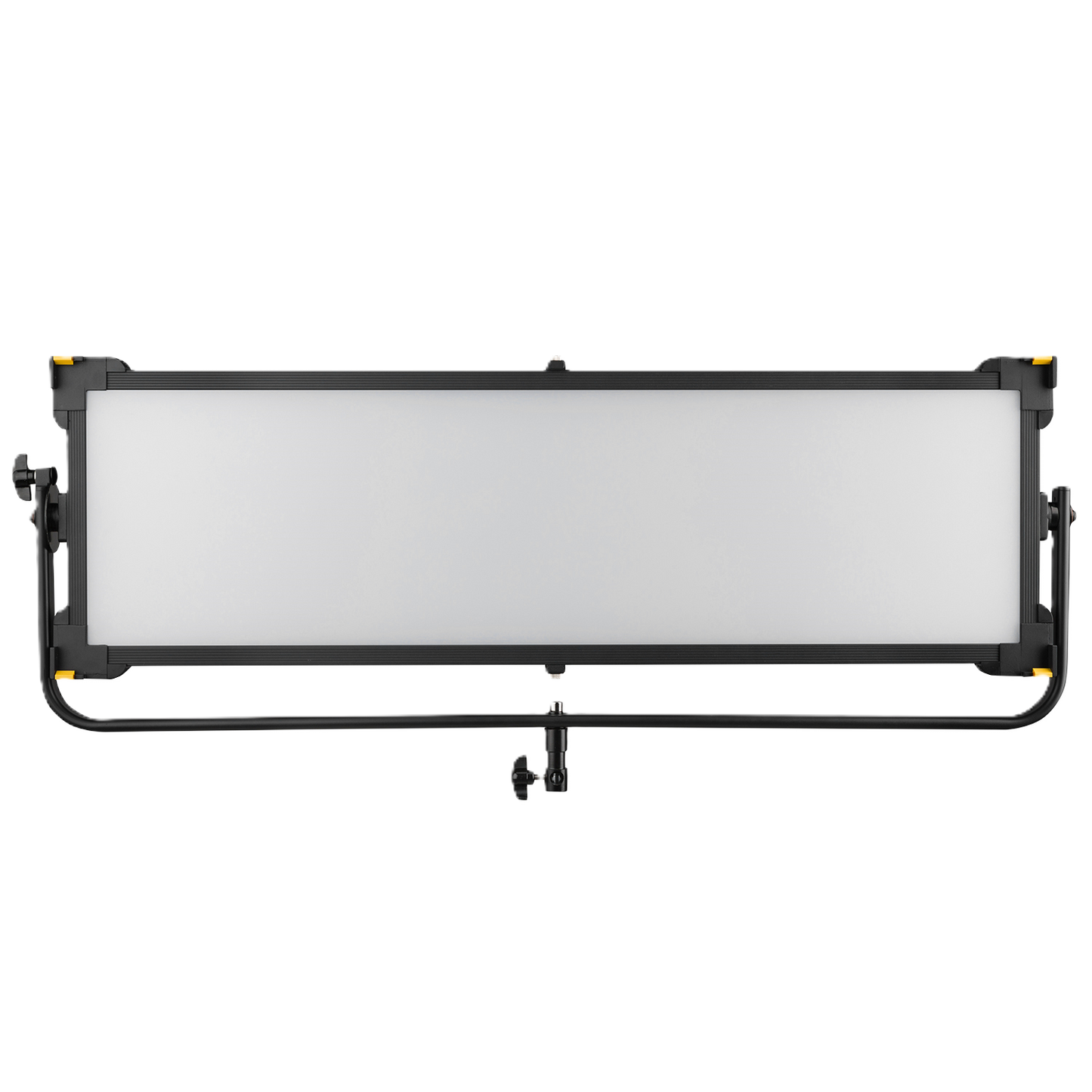 Studio light with a white panel on a white background