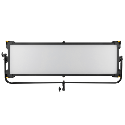 Studio light with a white panel on a white background