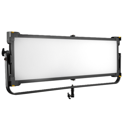 Rectangular light panel with a white screen on a black frame against a white background