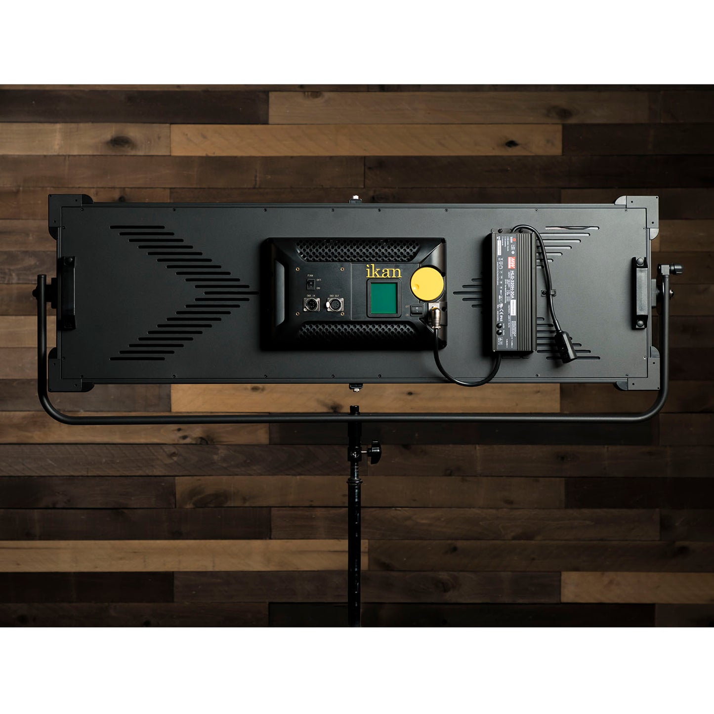 Ikan video light on a wooden surface