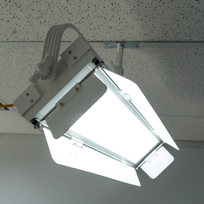 iKan Lyra POE Low Profile Bi-Color Studio Panel Soft LED Light w/ ArtNet and sACN DMX (White)