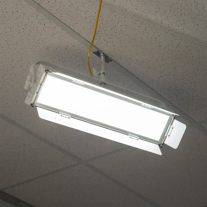 iKan Lyra POE Low Profile Bi-Color Studio Panel Soft LED Light w/ ArtNet and sACN DMX (White)