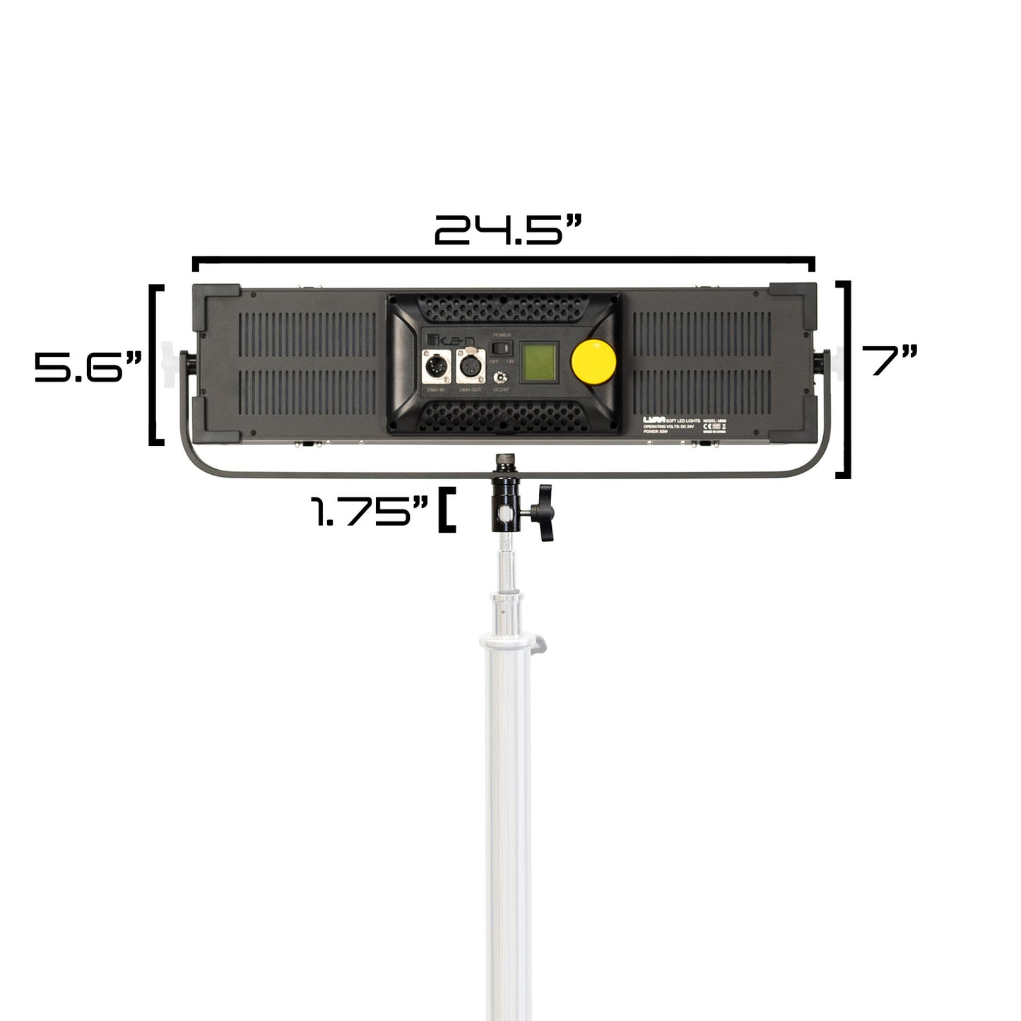 iKan Lyra Low Profile Bi-Color Studio Panel Soft LED Light w/ DMX Control
