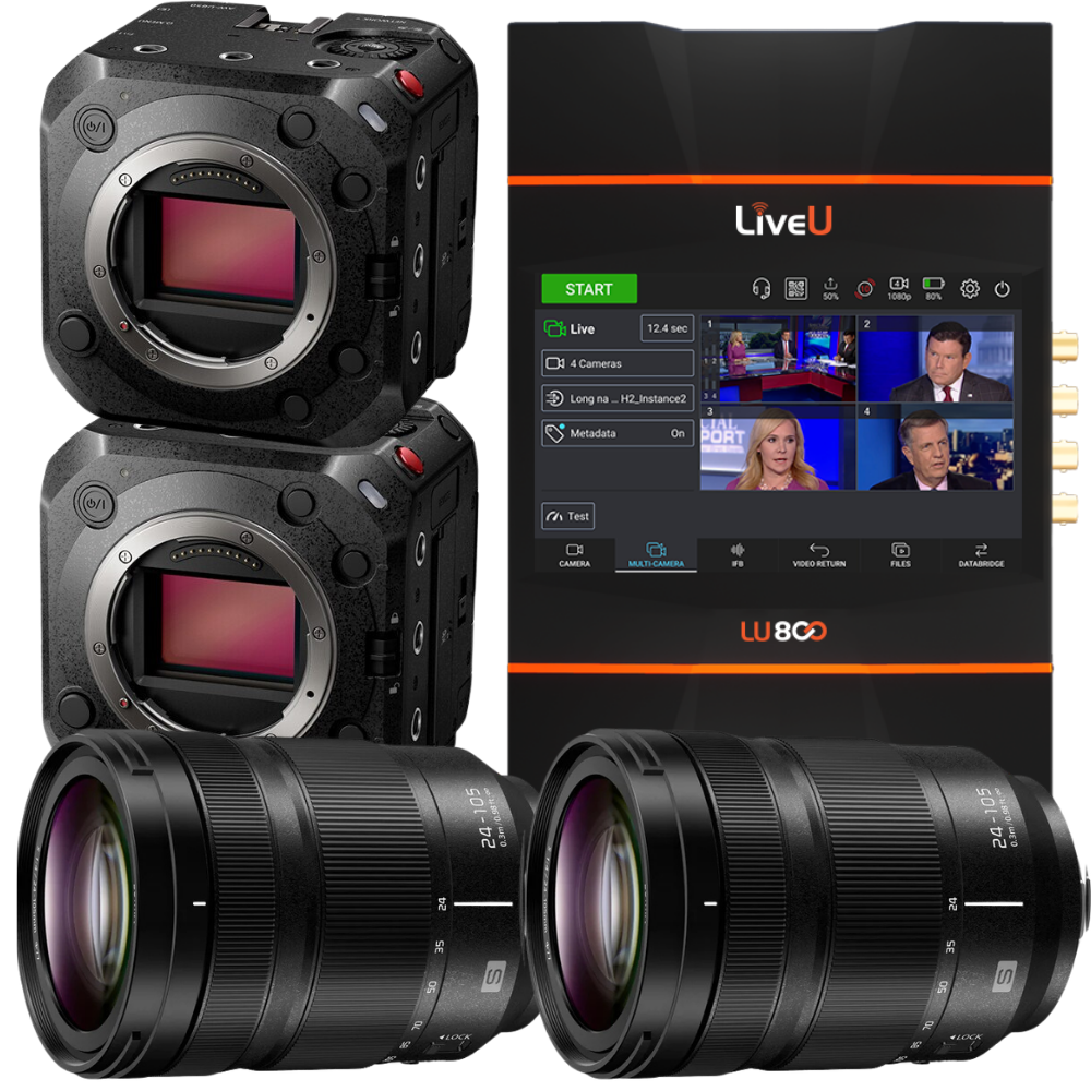 LiveU LU800 Pro with LUMIX AW-UB50 Multicamera Live Anywhere Bundle