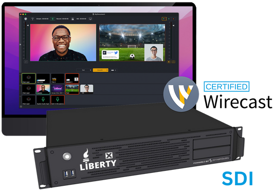 Liberty X SDI Workstation with Telestream Wirecast Pro Software Perpetual