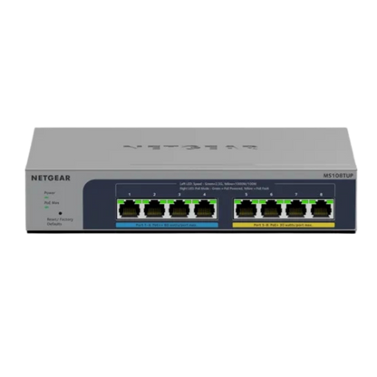 NETGEAR MS108TUP 8-Port Multi-Gigabit (2.5G) Ethernet Ultra60 PoE++ Smart Switch