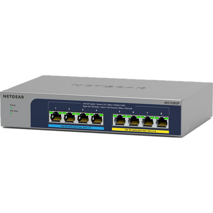 NETGEAR MS108UP 8-port Multi-Gigabit (2.5G) Ultra60 PoE++ Ethernet Unmanaged Switch