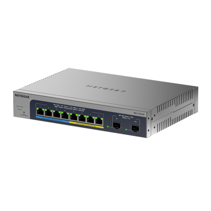 NETGEAR MS110TXUP 8-Port Ultra60 PoE++ Multi-Gigabit Smart Managed Switch with 2 10G SFP+ Ports