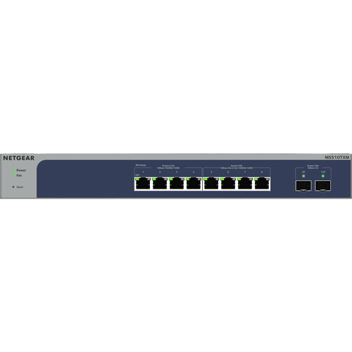 NETGEAR MS510TXM 8-Port Multi-Gigabit/10G Ethernet Smart Switch with 2 SFP+ Ports