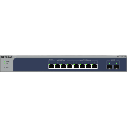 NETGEAR MS510TXM 8-Port Multi-Gigabit/10G Ethernet Smart Switch with 2 SFP+ Ports