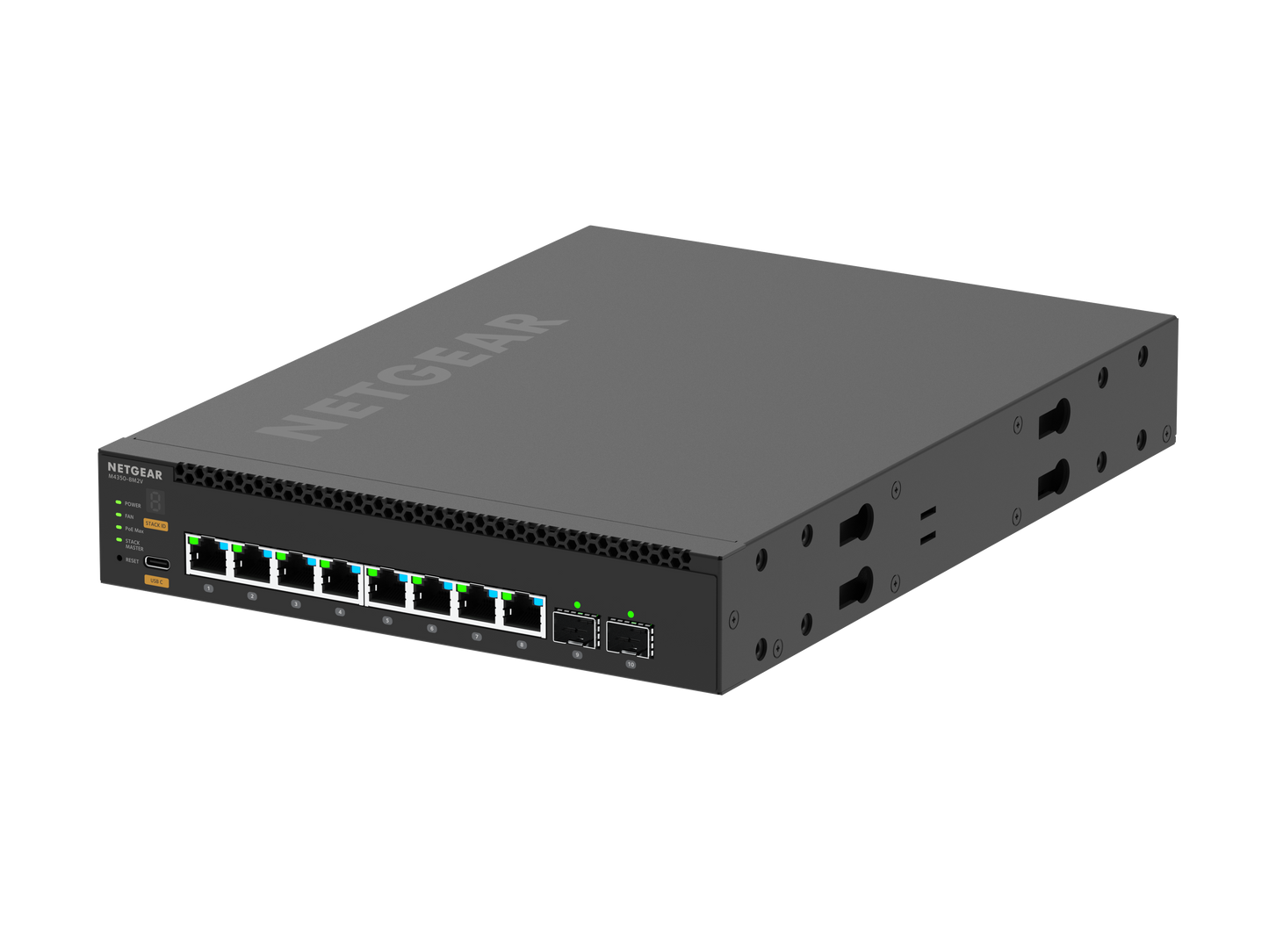 NETGEAR M4350-8M2V (MSM4310) 8x2.5G PoE++ (119W base, up to 551W) and 2x25G SFP28 Fully Managed Switch