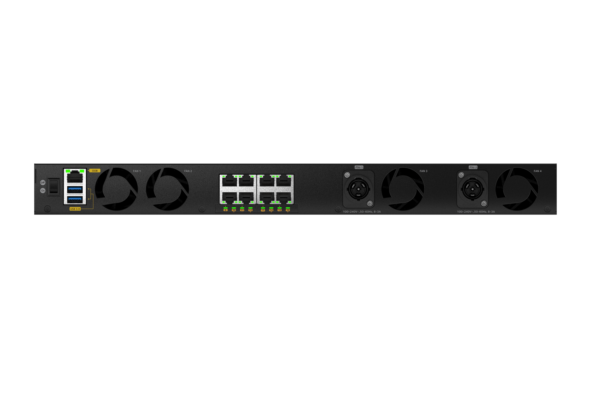 NETGEAR MSM4320 16x 2.5G PoE++ (530W base, up to 1,130W) incl. 8x Neutrik etherCON and 4xSFP28 25G Managed Switch