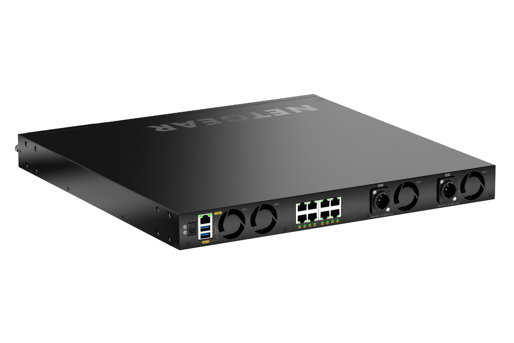 NETGEAR MSM4320 16x 2.5G PoE++ (530W base, up to 1,130W) incl. 8x Neutrik etherCON and 4xSFP28 25G Managed Switch
