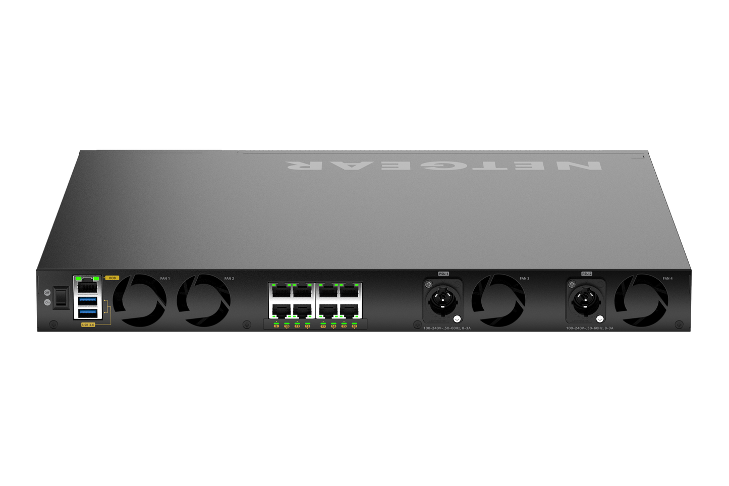 NETGEAR MSM4320 16x 2.5G PoE++ (530W base, up to 1,130W) incl. 8x Neutrik etherCON and 4xSFP28 25G Managed Switch