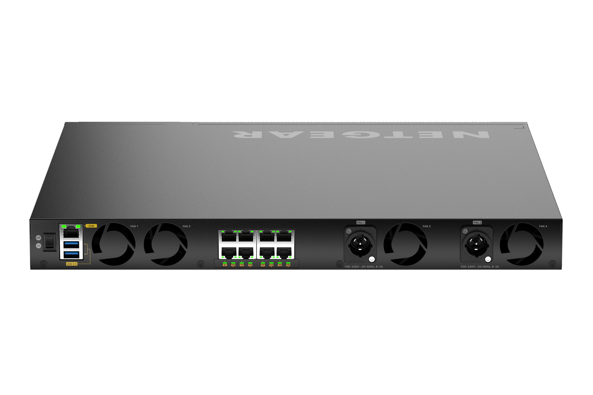 NETGEAR MSM4320 16x 2.5G PoE++ (530W base, up to 1,130W) incl. 8x Neutrik etherCON and 4xSFP28 25G Managed Switch