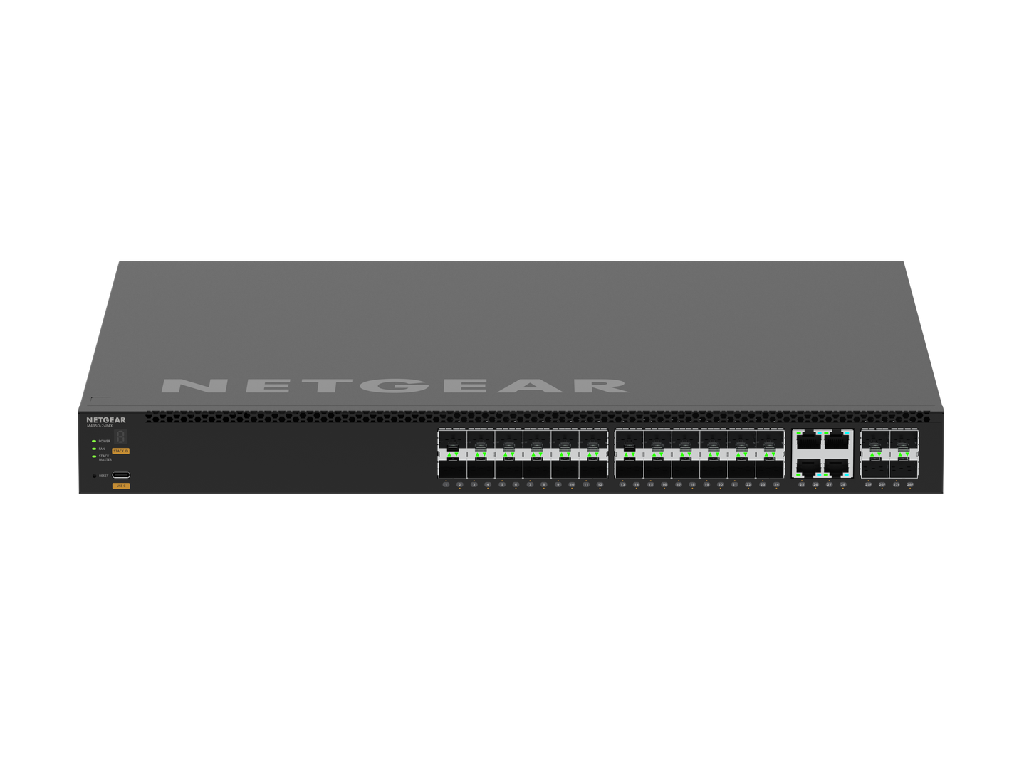 NETGEAR M4350-24F4X (MSM4328F) 24x1G/2.5G SFP and 4x10G Combo Copper / SFP+ Fully Managed Switch