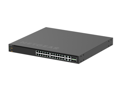 NETGEAR M4350-24M4X4V (MSM4332) 24x2.5G, 4x10G/Multi-gig PoE++ (522W base, up to 2,520W) and 4xSFP28 25G Fully Managed Switch