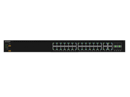 NETGEAR M4350-24M4X4V (MSM4332) 24x2.5G, 4x10G/Multi-gig PoE++ (522W base, up to 2,520W) and 4xSFP28 25G Fully Managed Switch