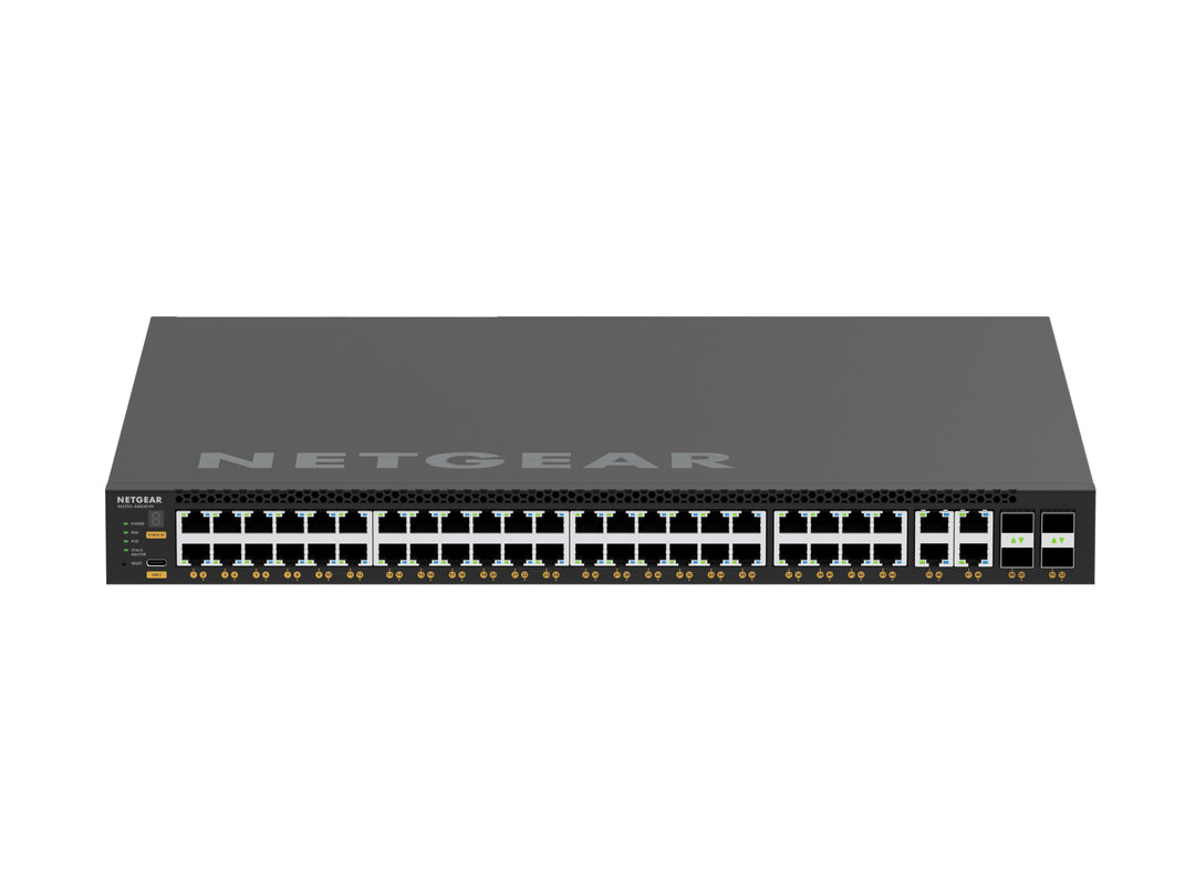 NETGEAR M4350 MSM4352 52-Port 44x2.5G, 4x10G/Multi-gig PoE++ (194W base, up to 3,314W) and 4xSFP28 25G Managed Switch