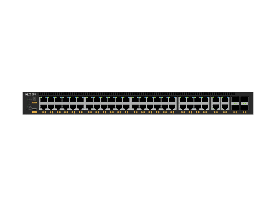 NETGEAR M4350 MSM4352 52-Port 44x2.5G, 4x10G/Multi-gig PoE++ (194W base, up to 3,314W) and 4xSFP28 25G Managed Switch