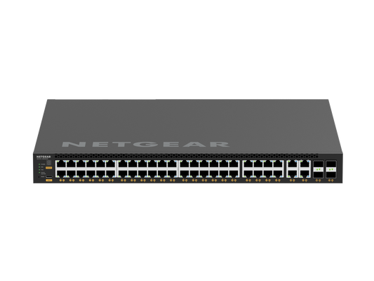 NETGEAR 44x2.5G, 4x10G/Multi-gig PoE++ (194W base, up to 3,314W) and 4xSFP28 25G (MSM4352) Managed Switch (TAA Compliant)