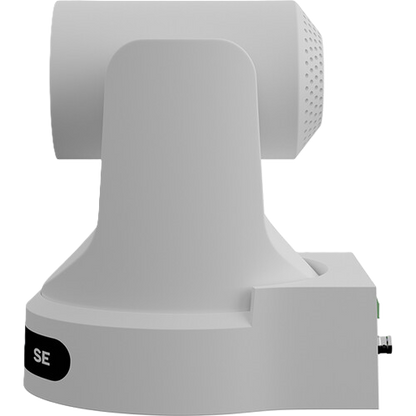 PTZOptics Move SE SDI/HDMI/USB/IP PTZ Camera with Optical Zoom Gray electronic device with a cylindrical top and base on a white background