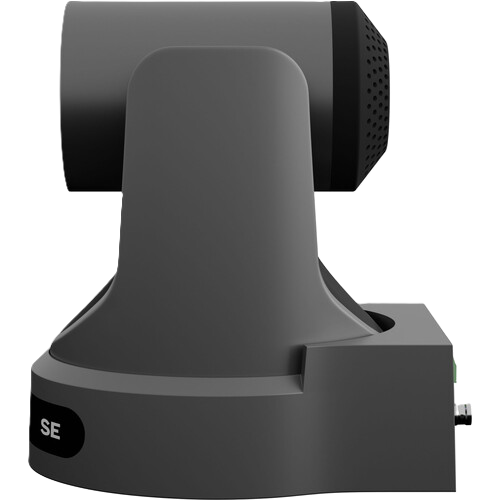 PTZOptics Move SE SDI/HDMI/USB/IP PTZ Camera with Optical Zoom (Gray)  Gray camera or sensor on a white background Left Side View