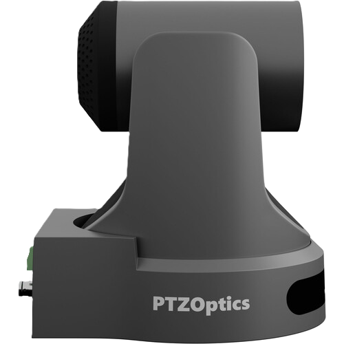PTZOptics Move SE SDI/HDMI/USB/IP PTZ Camera with Optical Zoom (Gray)  PTZOptics camera mount on a white background Right Side View