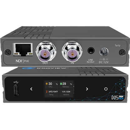 Kiloview N5 3G-SDI/NDI Bi-Directional Converter Ports Inputs Back Rear View