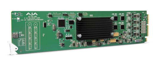 AJA openGear 12G-SDI Analog Audio Embedder/Disembedder Diagonal