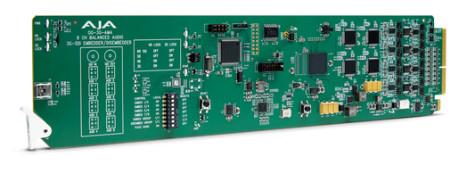 openGear 3G-SDI Analog Audio Embedder/Disembedder Front Angle