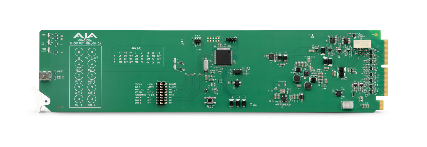 AJA Analog Video 1x9 openGear Amplifier Front