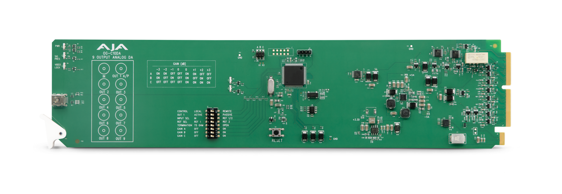 AJA Analog Video 1x9 openGear Amplifier Front
