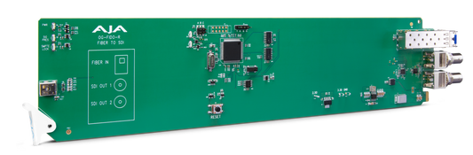 openGear 1-Channel 12G-SDI/ST Single Mode ST Fiber Receiver