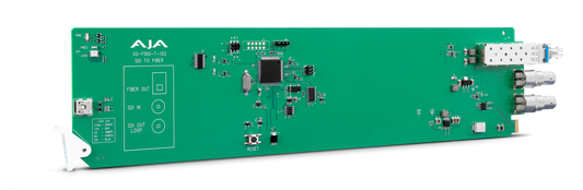 openGear 1-Channel 12G-SDI to Single Mode ST Fiber Transmitter Diagonal