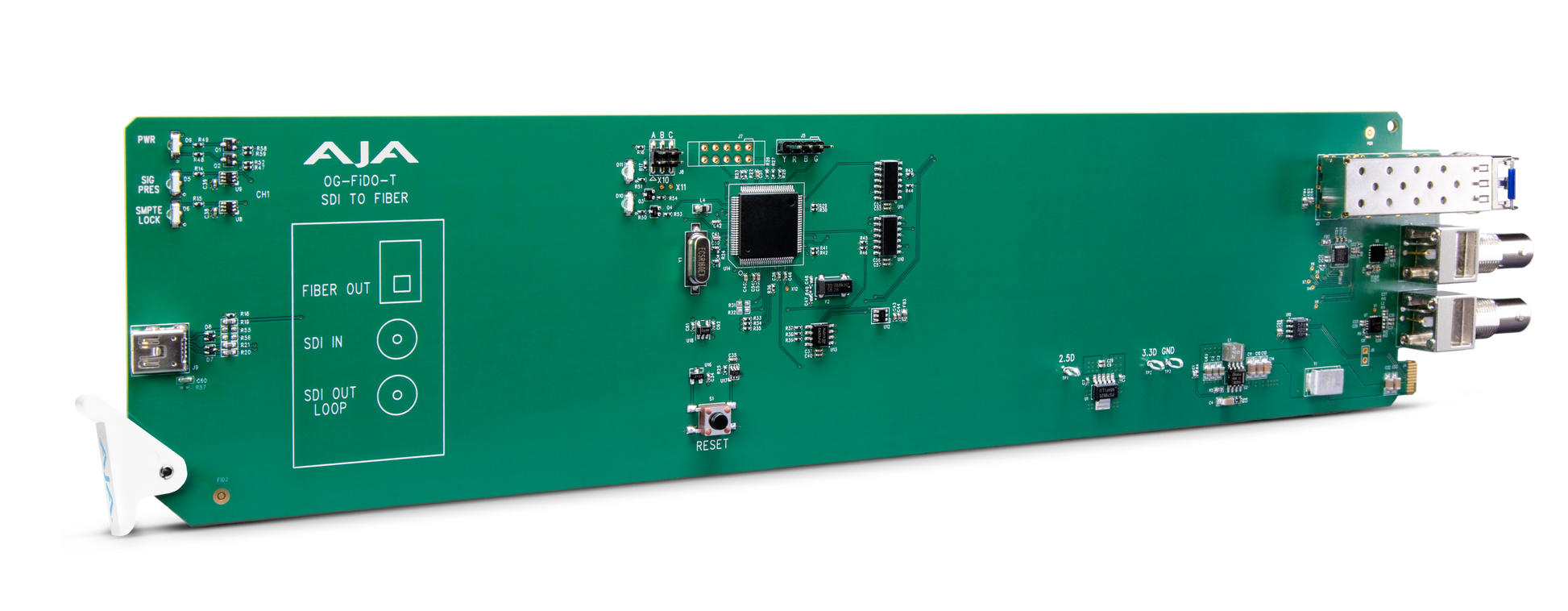 AJA openGear 1-Channel 3G-SDI to Single Mode LC Fiber Transmitter