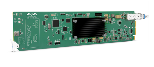 AJA 12G-SDI to HDMI ST Fiber Receiver Diagonal