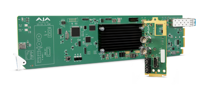 AJA 12G-SDI to HDMI 2.0 Conversion with LC Fiber Transceiver