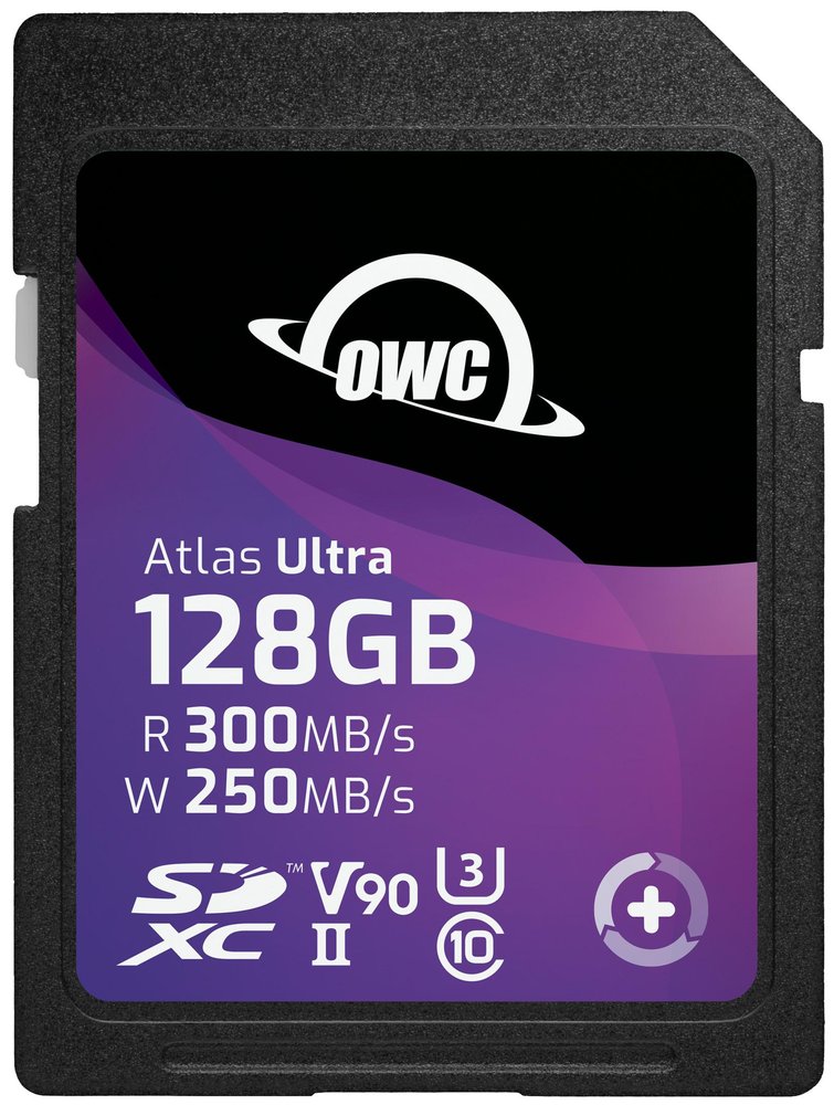 OWC 128GB Atlas Ultra SDXC V90 UHS-II Memory Card