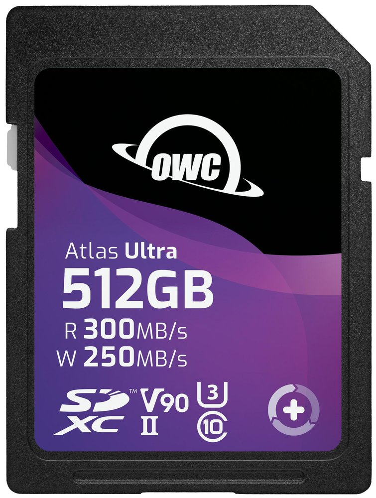 OWC 512GB Atlas Ultra SDXC V90 UHS-II Memory Card