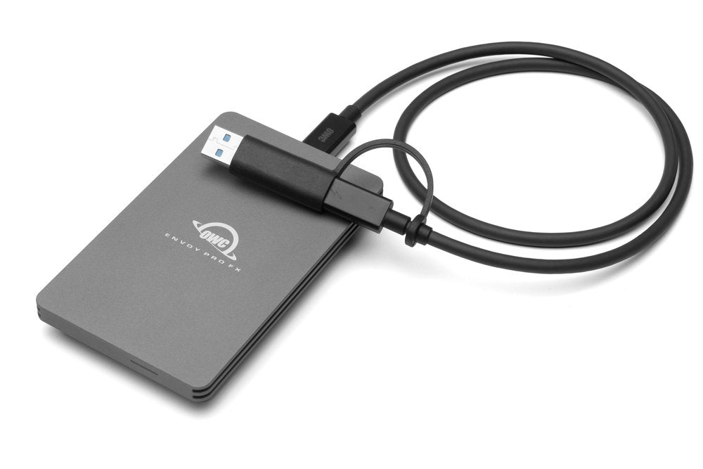 OWC Envoy Pro FX Thunderbolt + USB-C Portable NVMe SSD 480GB