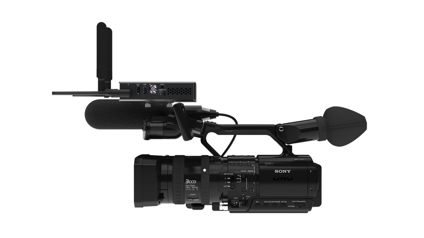 Kiloview P3 Mini 4G Wireless Bonding Encoder Horizontally Mounted