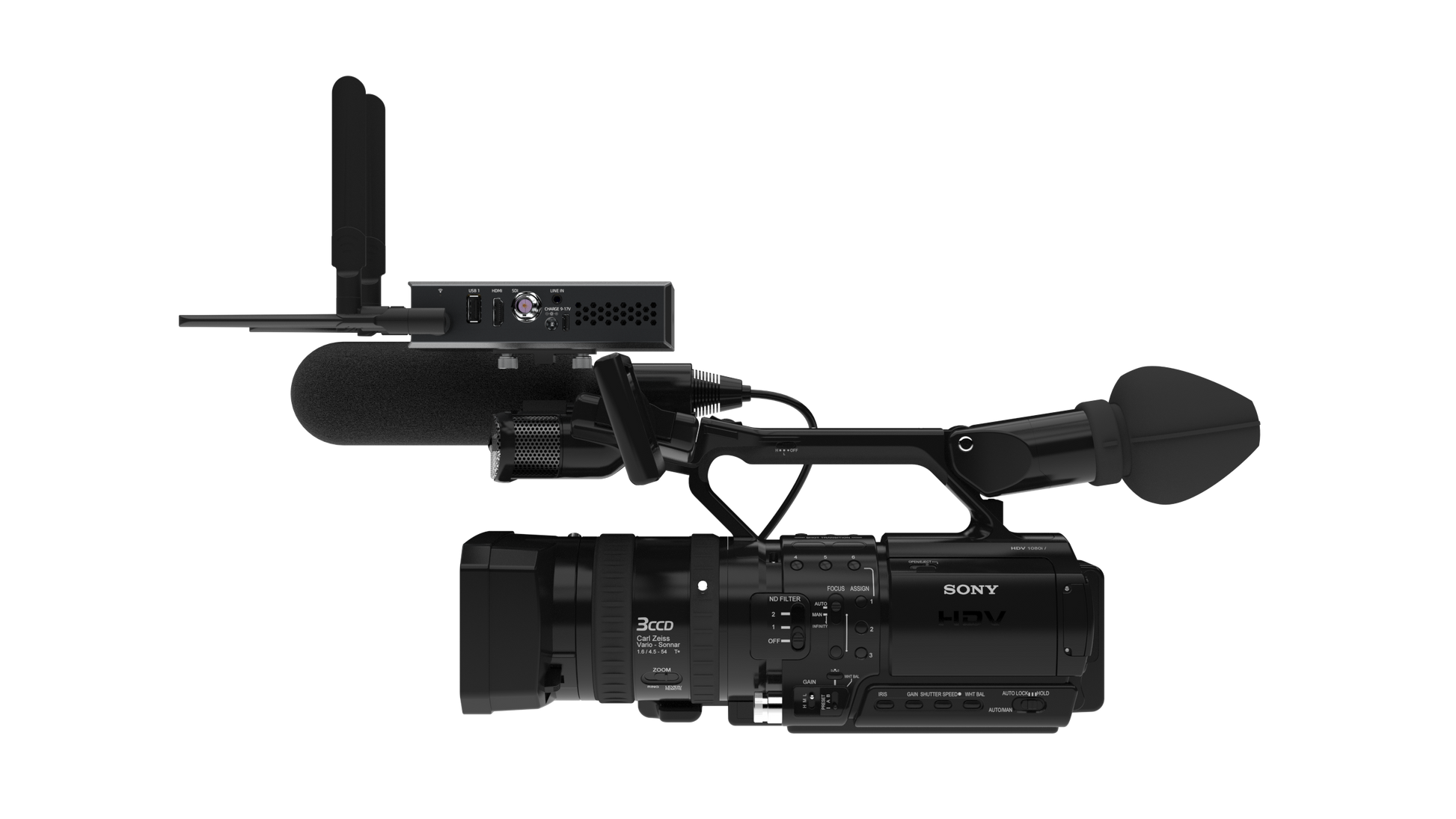 Kiloview P3 Mini 4G Wireless Bonding Encoder Horizontally Mounted