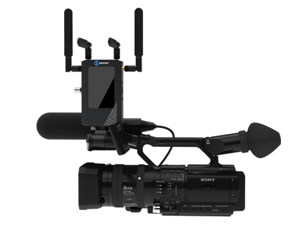 Kiloview P3 Mini 4G Wireless Bonding Encoder Vertically Mounted