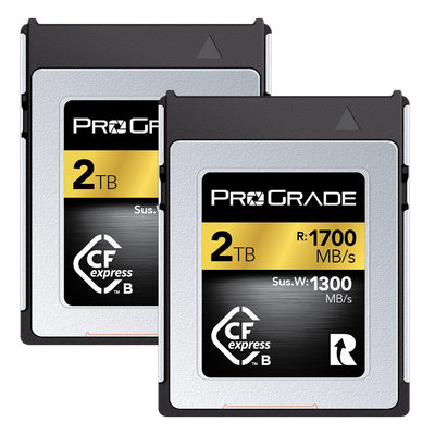 ProGrade Digital CFexpress 2.0 Type B 2TB Gold Memory Card (2-Pack)