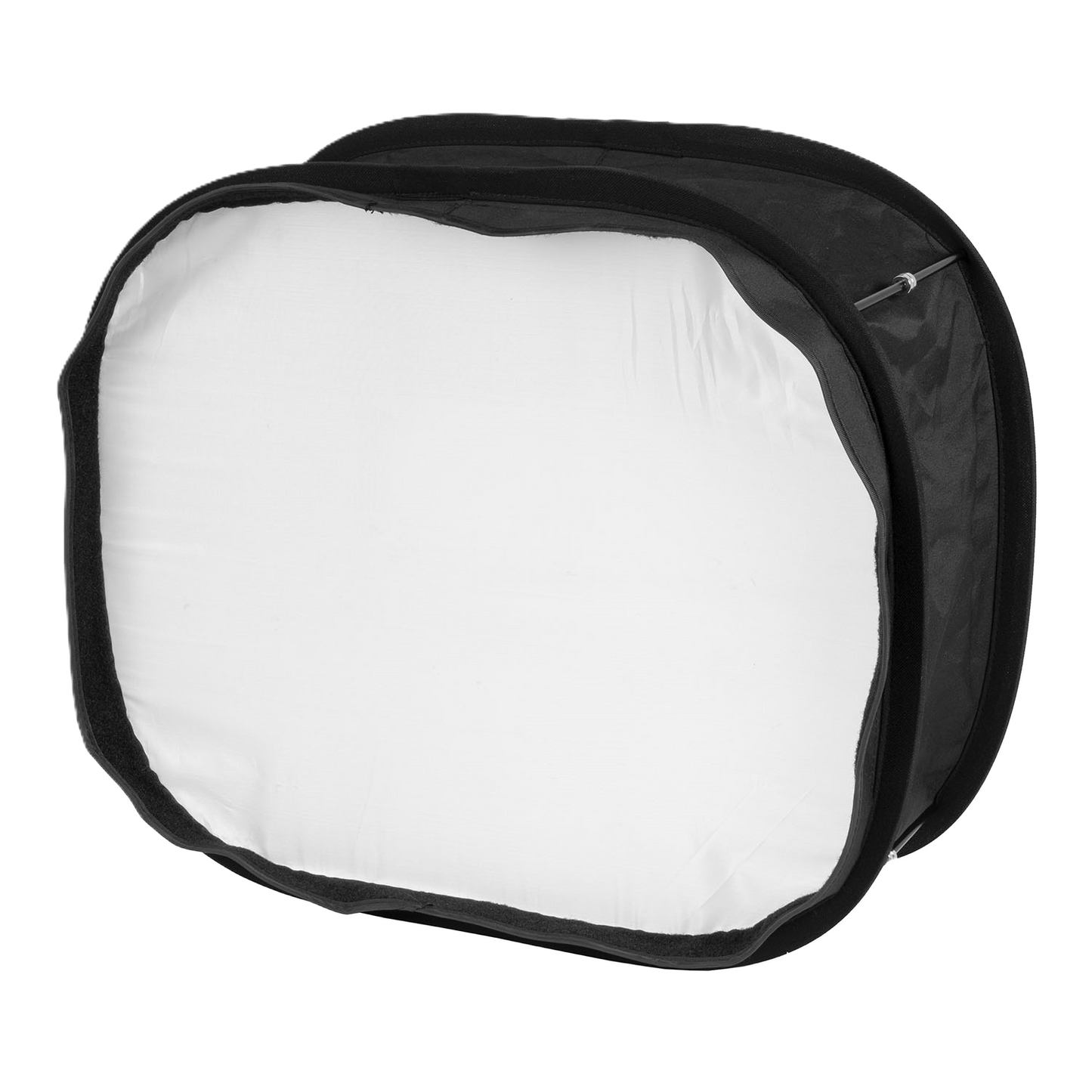 Black and white softbox on a white background